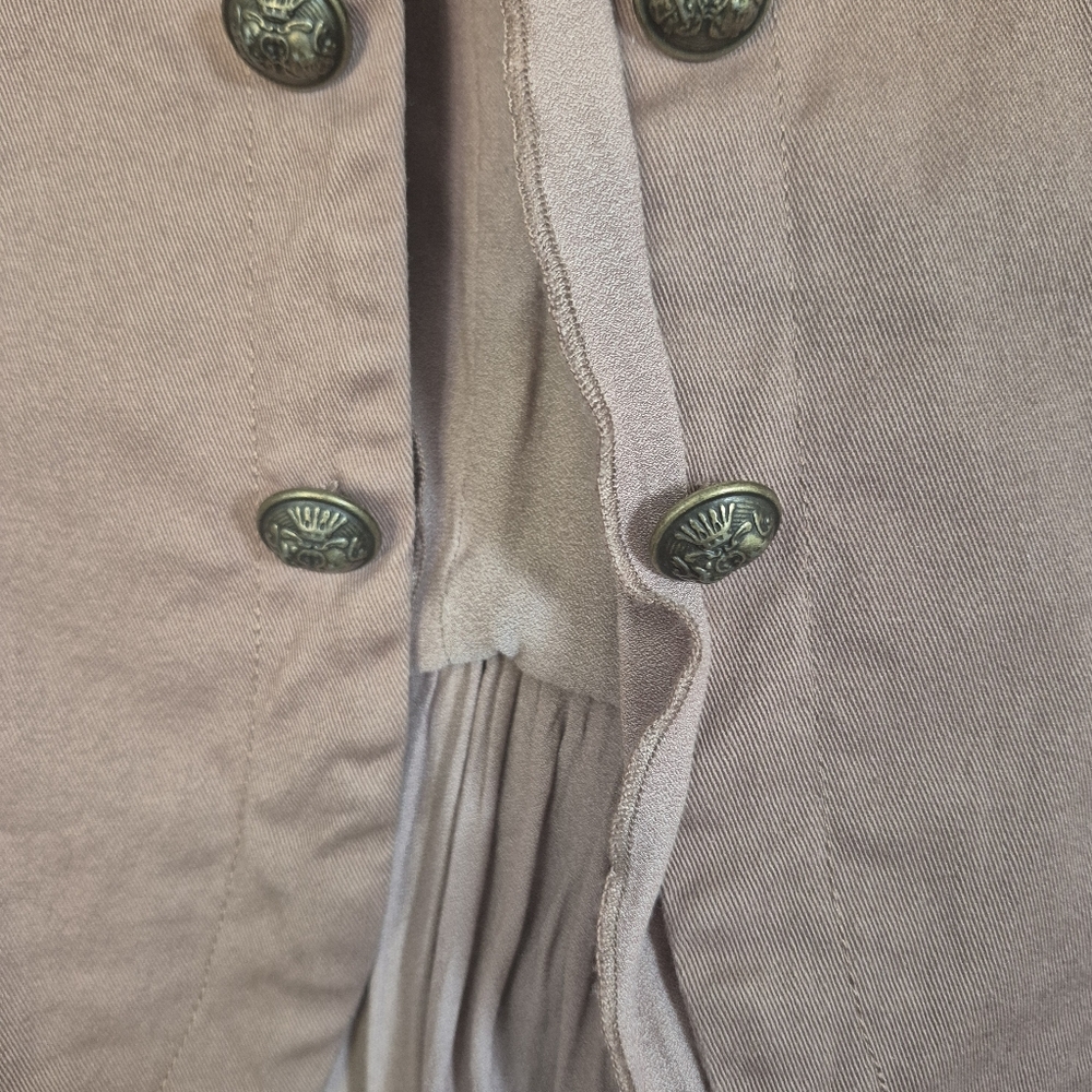 Torrid Twill Stretch Military Open Front Peplum Jacket Size 2XL - Picture 10 of 13